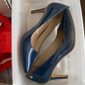 Calvin Klein blue heels